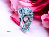 Avani Jewellers Silver Ladies Fancy Ring - 3.93, Adjustable