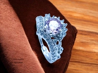 Avani Jewellers Silver Ladies Fancy Ring - 3.9, Adjustable