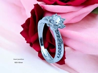 Avani Jewellers Silver Ladies Fancy Ring - 3, Adjustable