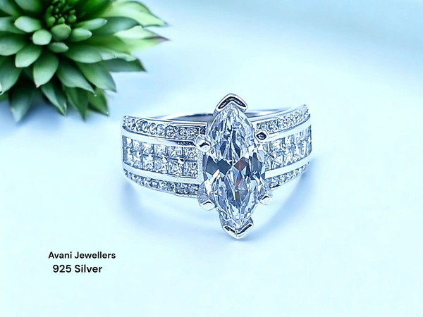 Avani Jewellers Silver Ladies Fancy Ring - 4.67, 12