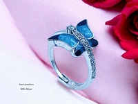 Avani Jewellers Silver Ladies Fancy Ring - 3.79, Adjustable