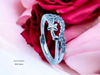 Avani Jewellers Silver Ladies Fancy Ring - 2.17, Adjustable
