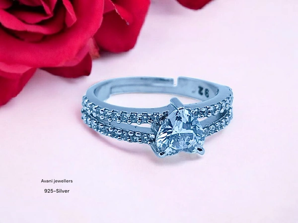 Avani Jewellers Silver Ladies Fancy Ring - 2.49, Adjustable