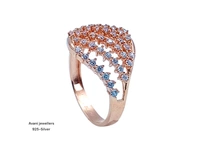 Avani Jewellers Silver Ladies Fancy Ring - 2.1, 11, Rose