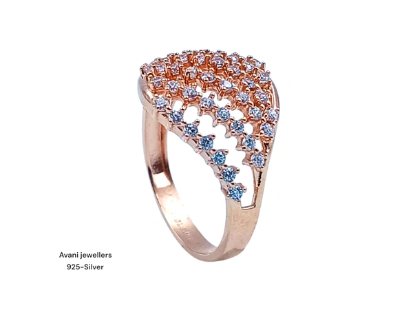 Avani Jewellers Silver Ladies Fancy Ring - 2.1, 11, Rose