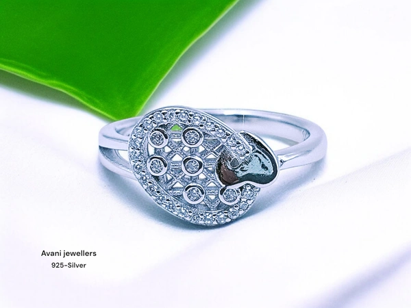 Avani Jewellers Silver Ladies Fancy Ring - 2.65, 17