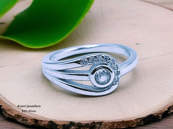 Avani Jewellers Silver Ladies Fancy Ring - 2.2, 9