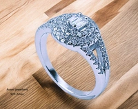 Avani Jewellers Silver Ladies Fancy Ring - 2.86, 9
