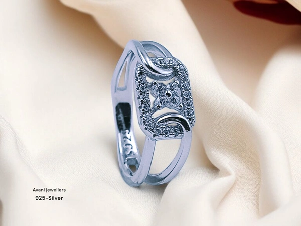 Avani Jewellers Silver Ladies Fancy Ring - 2.67, 14