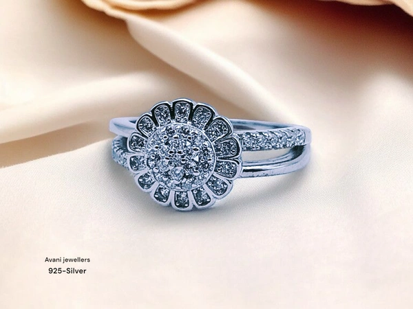 Avani Jewellers Silver Ladies Fancy Ring - 3.05, 12