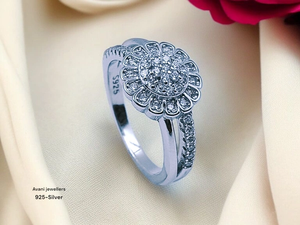Avani Jewellers Silver Ladies Fancy Ring - 3.05, 12