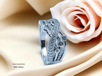 Avani Jewellers Silver Ladies Fancy Ring - 4.54, 14