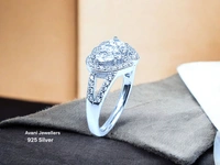 Avani Jewellers Silver Ladies Fancy Ring - 2.95, 11