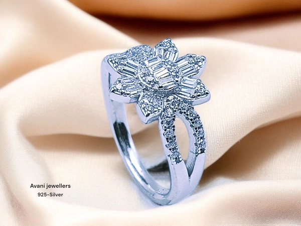 Avani Jewellers Silver Ladies Fancy Ring - 3.26, 11