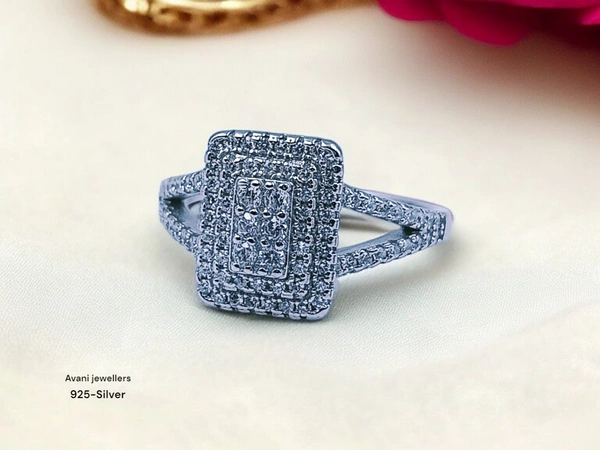 Avani Jewellers Silver Ladies Fancy Ring - 2.91, 15