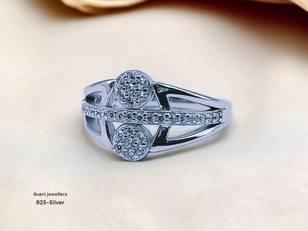 Avani Jewellers Silver Ladies Fancy Ring - 2.62, 9
