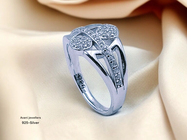 Avani Jewellers Silver Ladies Fancy Ring - 2.62, 9