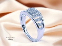 Avani Jewellers Silver Ladies Fancy Ring - 2.5, 10