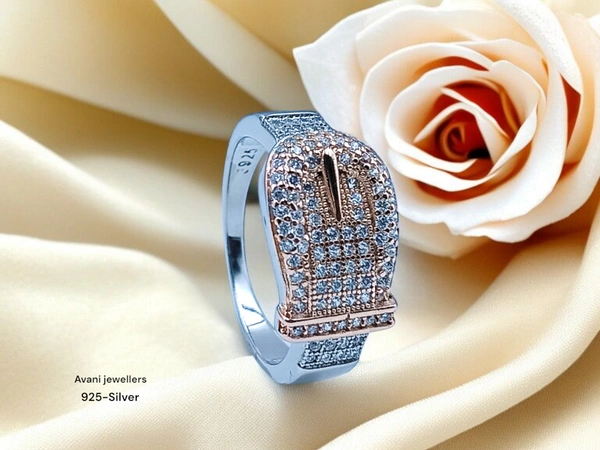Avani Jewellers Silver Ladies Fancy Ring - 3.26, 12