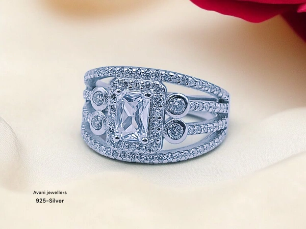 Avani Jewellers Silver Ladies Fancy Ring - 4.36, 12