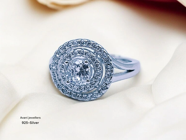 Avani Jewellers Silver Ladies Fancy Ring - 3.61, 11