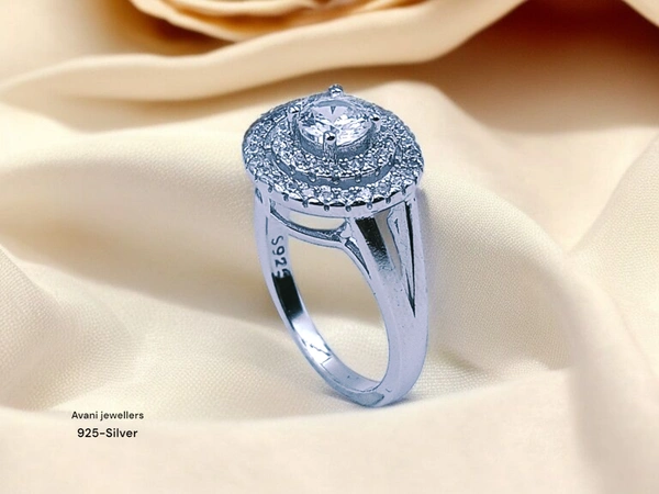 Avani Jewellers Silver Ladies Fancy Ring - 3.61, 11