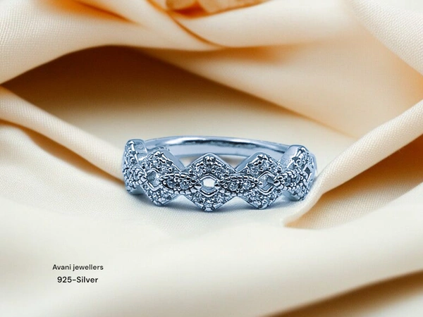 Avani Jewellers Silver Ladies Fancy Ring - 2.46, 11