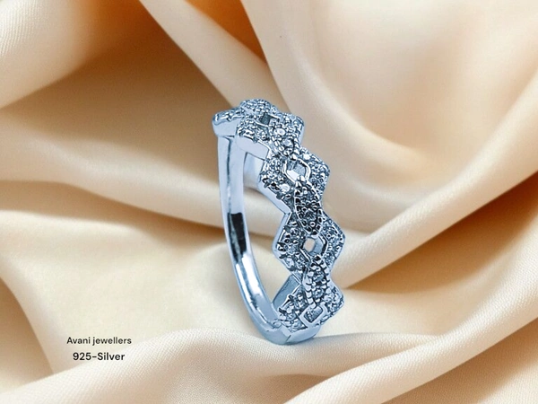 Avani Jewellers Silver Ladies Fancy Ring - 2.46, 11