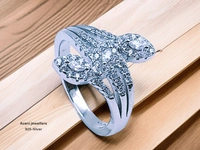 Avani Jewellers Silver Ladies Fancy Ring - 4.07, 13