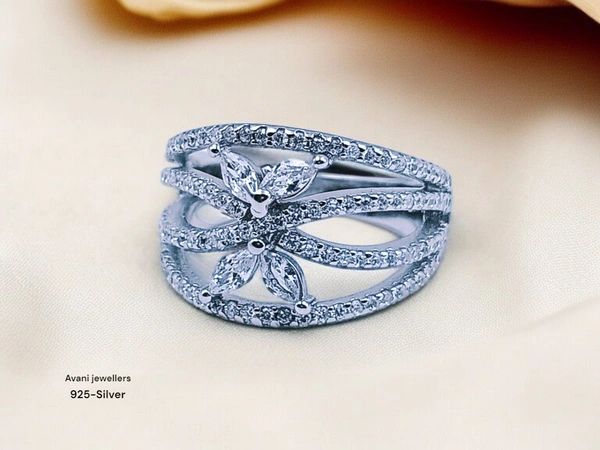 Avani Jewellers Silver Ladies Fancy Ring - 3.93, 10