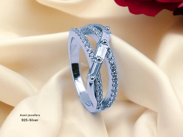 Avani Jewellers Silver Ladies Fancy Ring - 4.04, 14