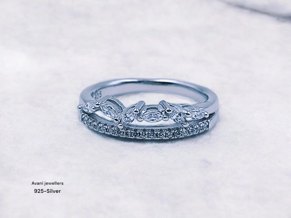 Avani Jewellers Silver Ladies Fancy Ring - 2.51, 12