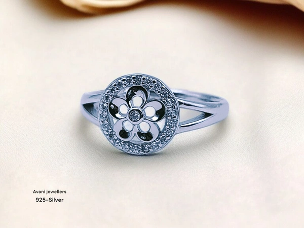 Avani Jewellers Silver Ladies Fancy Ring - 3.03, 17