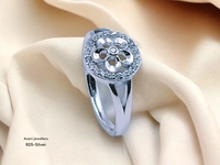 Avani Jewellers Silver Ladies Fancy Ring - 3.03, 17