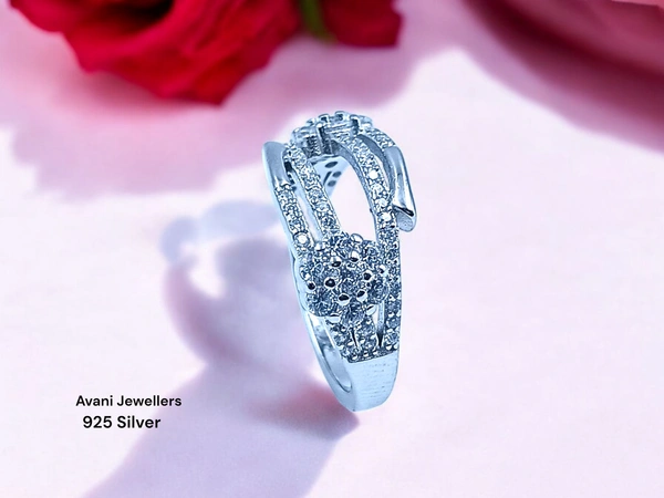 Avani Jewellers Silver Ladies Fancy Ring - 3.46, 12