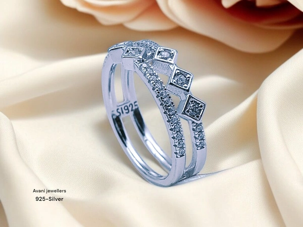 Avani Jewellers Silver Ladies Fancy Ring - 2.62, 12