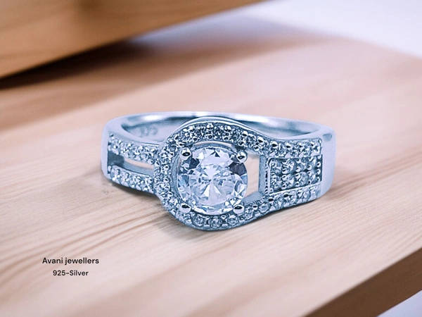 Avani Jewellers Silver Ladies Fancy Ring - 2.85, 10
