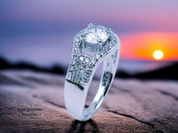 Avani Jewellers Silver Ladies Fancy Ring - 2.85, 10