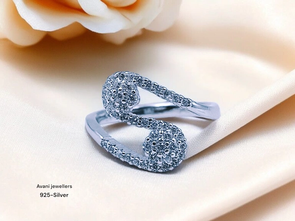 Avani Jewellers Silver Ladies Fancy Ring - 2.67, 13