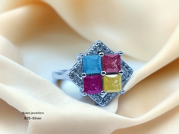 Avani Jewellers Silver Ladies Fancy Ring - 3.27, 11