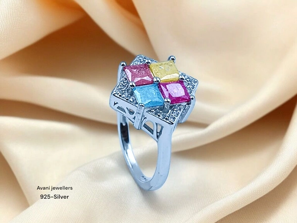 Avani Jewellers Silver Ladies Fancy Ring - 3.27, 11