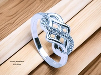 Avani Jewellers Silver Ladies Fancy Ring - 2.36, 12