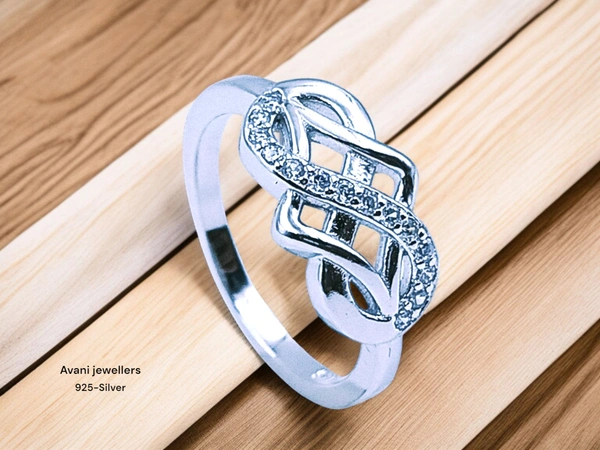 Avani Jewellers Silver Ladies Fancy Ring - 2.36, 12