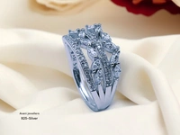 Avani Jewellers Silver Ladies Fancy Ring - 3.12, 11