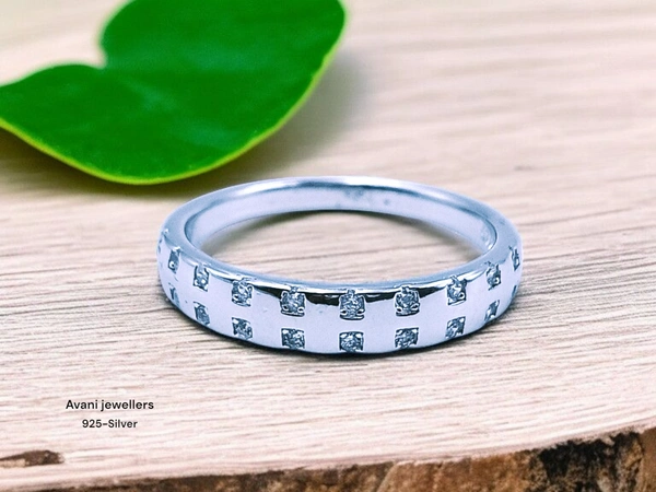 Avani Jewellers Silver Ladies Fancy Ring - 2.81, 17