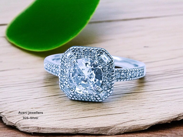 Avani Jewellers Silver Ladies Fancy Ring - 3.06, 9