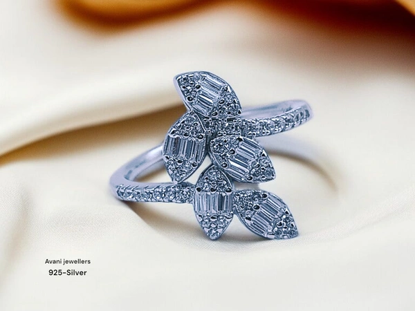 Avani Jewellers Silver Ladies Fancy Ring - 2.39, 9