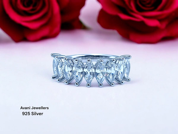 Avani Jewellers Silver Ladies Fancy Ring - 3.45, 13