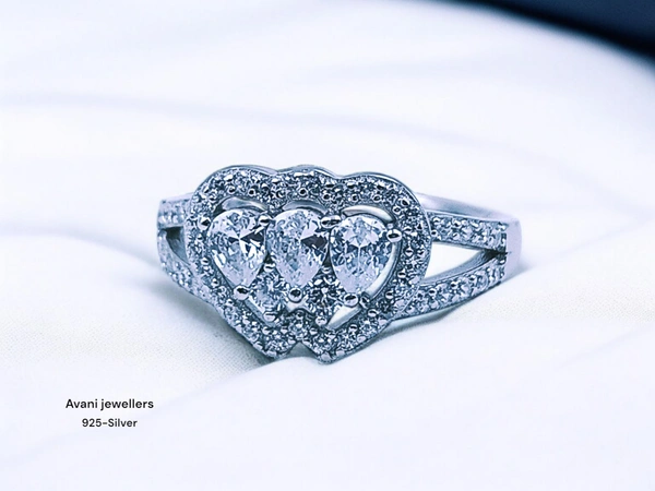 Avani Jewellers Silver Ladies Fancy Ring - 2.85, 9