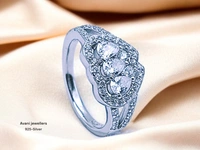 Avani Jewellers Silver Ladies Fancy Ring - 2.85, 9